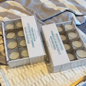 Unscented Votive Candle Set - 2 12 Pack